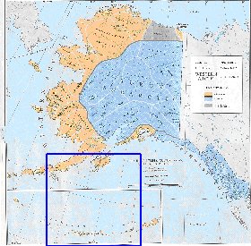 carte de Alaska en anglais