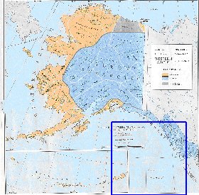 carte de Alaska en anglais