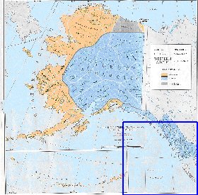 carte de Alaska en anglais