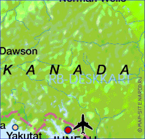 carte de Alaska en allemand