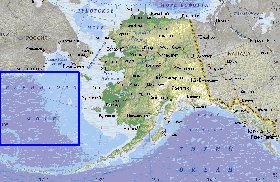 mapa de Alasca