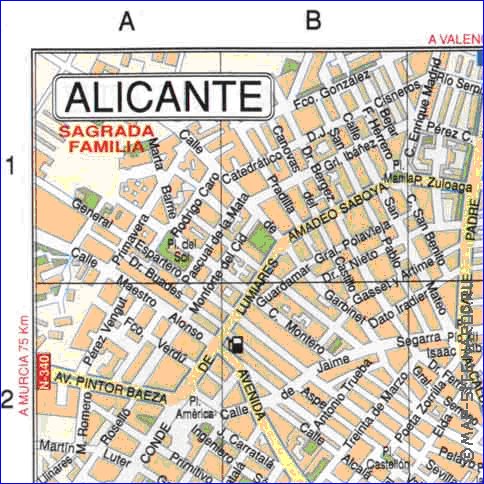 carte de Alicante