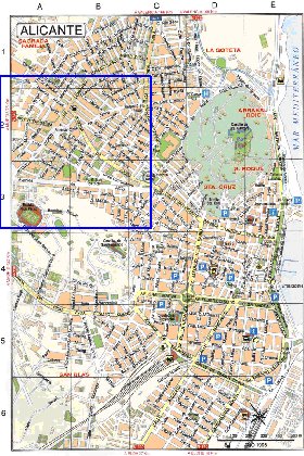 mapa de Alicante