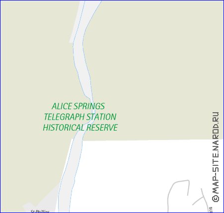 carte de Alice Springs