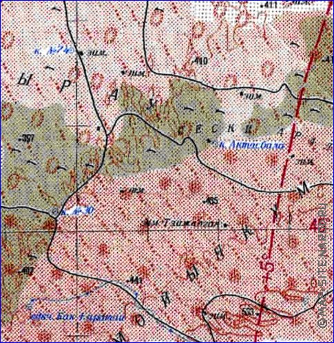 carte de Oblys d'Almaty