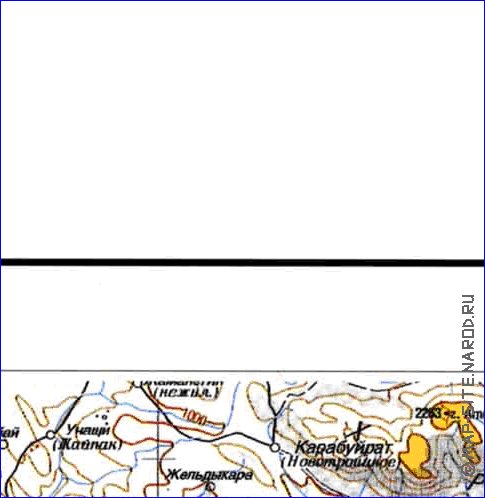 carte de Oblys d'Almaty