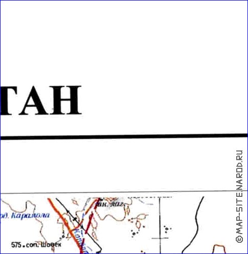 carte de Oblys d'Almaty