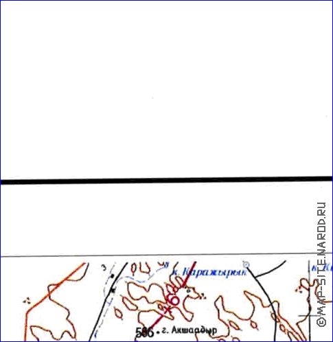 carte de Oblys d'Almaty