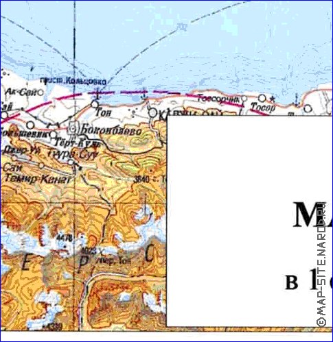 carte de Oblys d'Almaty