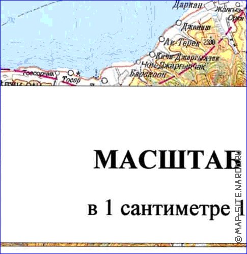 carte de Oblys d'Almaty