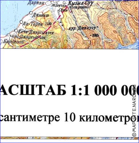 carte de Oblys d'Almaty