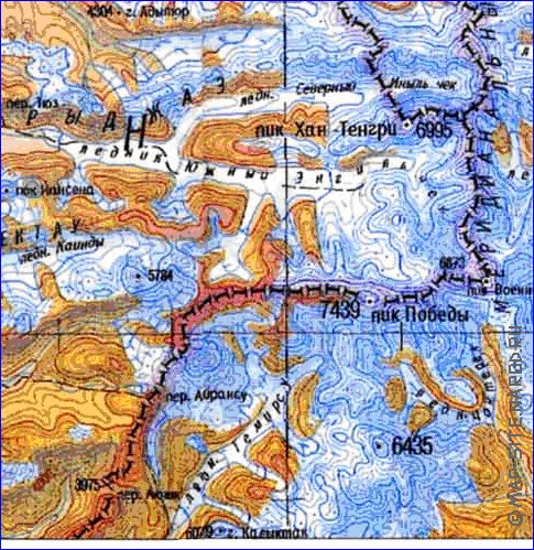 carte de Oblys d'Almaty