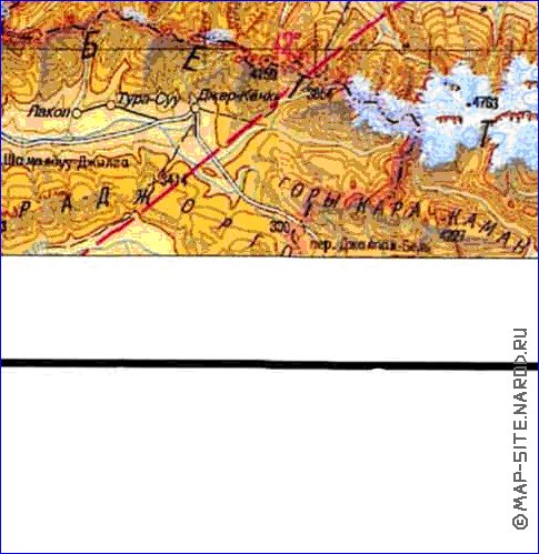 carte de Oblys d'Almaty