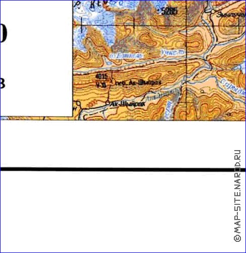 carte de Oblys d'Almaty