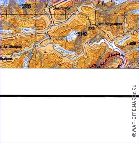 carte de Oblys d'Almaty