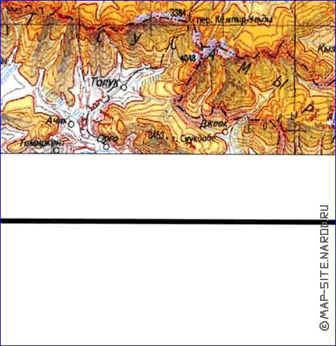 carte de Oblys d'Almaty