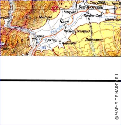 carte de Oblys d'Almaty