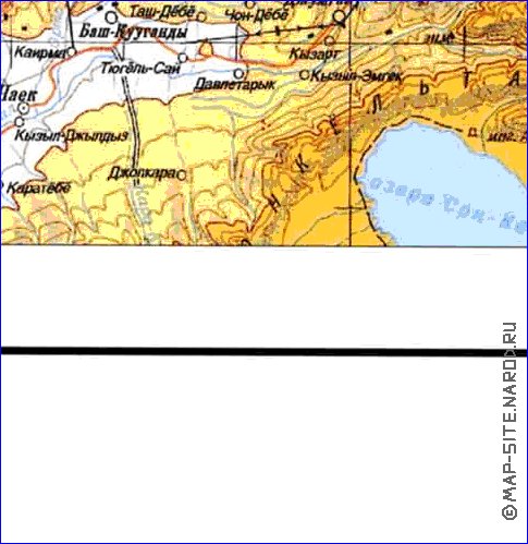 carte de Oblys d'Almaty