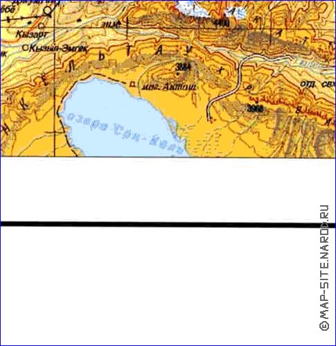 carte de Oblys d'Almaty