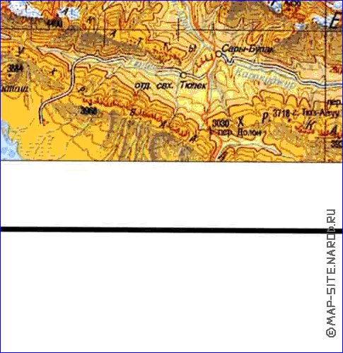 carte de Oblys d'Almaty