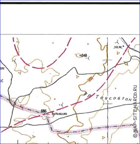 carte de Oblys d'Almaty