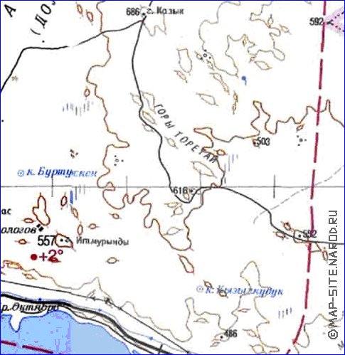 carte de Oblys d'Almaty