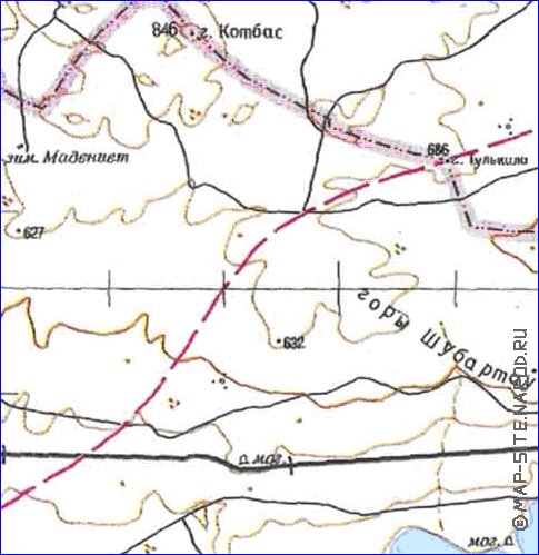 carte de Oblys d'Almaty