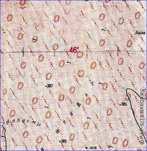 carte de Oblys d'Almaty