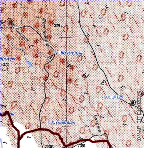 carte de Oblys d'Almaty