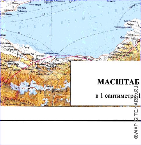 carte de Oblys d'Almaty