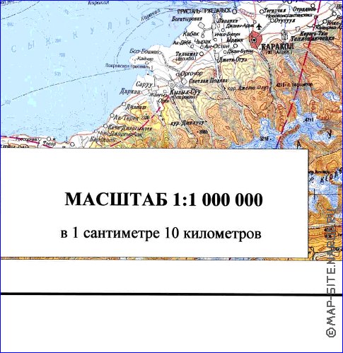 carte de Oblys d'Almaty