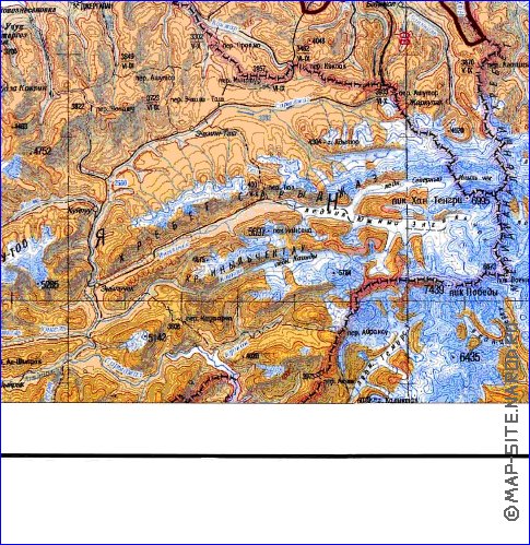 carte de Oblys d'Almaty