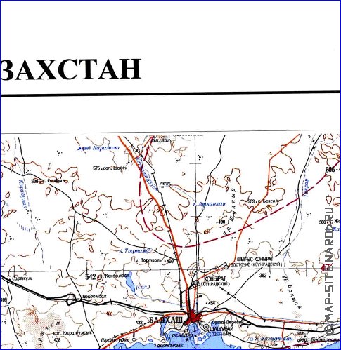 carte de Oblys d'Almaty