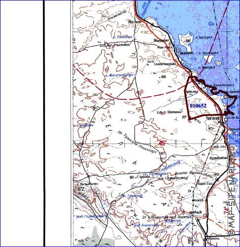 carte de Oblys d'Almaty