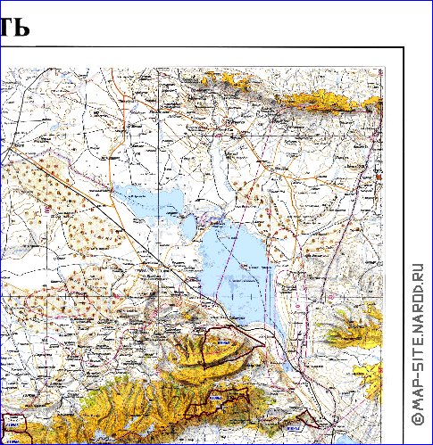 carte de Oblys d'Almaty