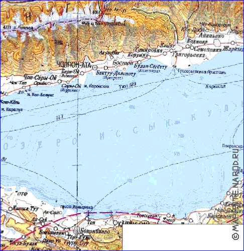 carte de Oblys d'Almaty