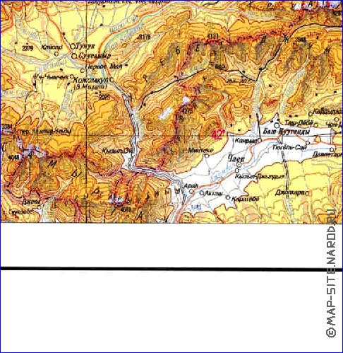 carte de Oblys d'Almaty