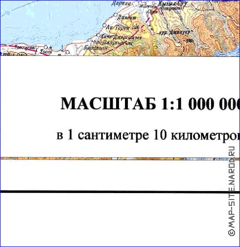 carte de Oblys d'Almaty