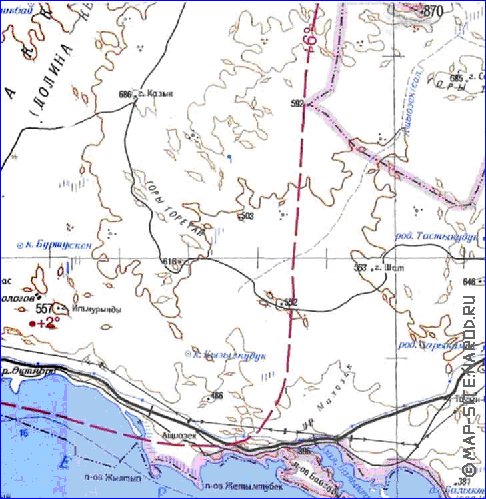 carte de Oblys d'Almaty