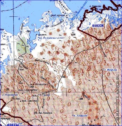 carte de Oblys d'Almaty