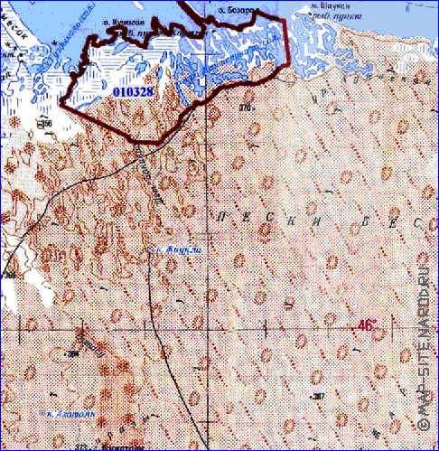 carte de Oblys d'Almaty