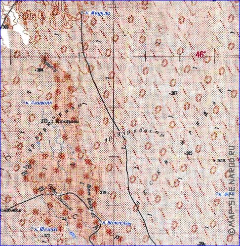 carte de Oblys d'Almaty