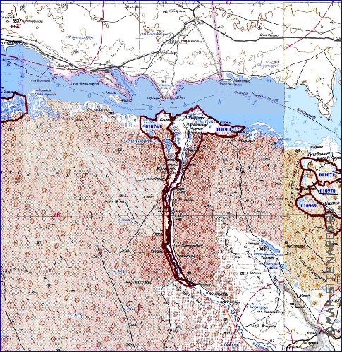 carte de Oblys d'Almaty