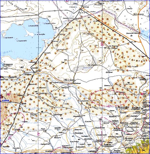 carte de Oblys d'Almaty