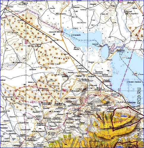 carte de Oblys d'Almaty