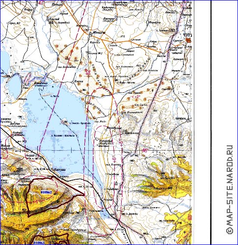 carte de Oblys d'Almaty