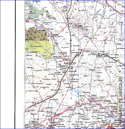 carte de Oblys d'Almaty