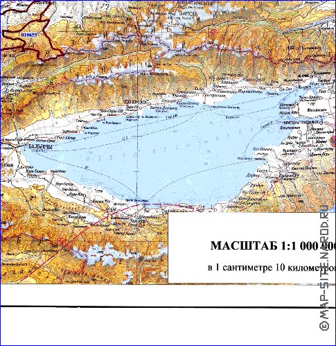 carte de Oblys d'Almaty