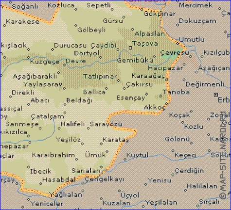 mapa de  il Amasya