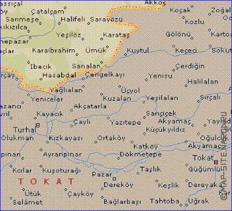 mapa de  il Amasya